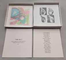 FOLIO NO 1, A PORTFOLIO OF PRINTS BY STAFF AND STUDENTS OF THE PRINTMAKING DEPARTMENT,