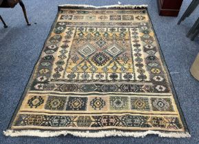 MIDDLE EASTERN STYLE MULTI COLOURED CARPET 232 X 163 CM
