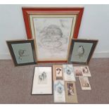 SELECTION OF ENGRAVINGS, ETCHINGS ETC TO INCLUDE, JACKSON SIMPSON, CHURCH TOWER, SIGNED IN PENCIL,