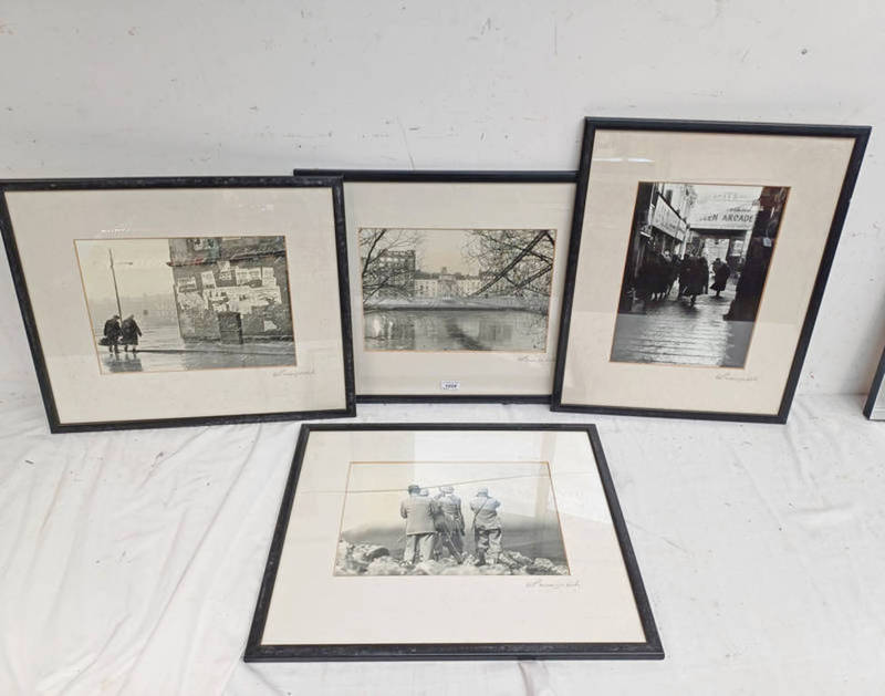 4 FRAMED PHOTOGRAPHS OF VARIOUS GLASGOW LOCATIONS,
