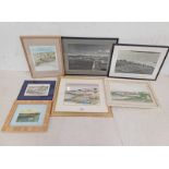 GOOD SELECTION OF PICTURES & PAINTINGS RELATING TO PORTNAHAVEN TO INCLUDE; LIZ SYKES,