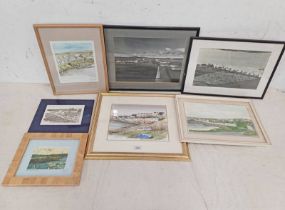 GOOD SELECTION OF PICTURES & PAINTINGS RELATING TO PORTNAHAVEN TO INCLUDE; LIZ SYKES,