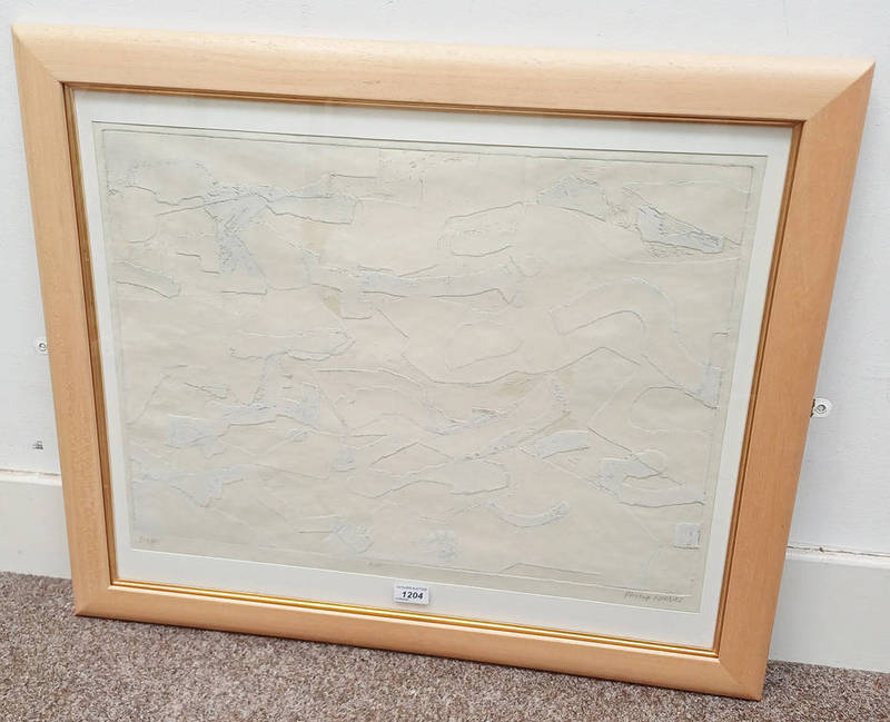PHILLIP REEVES DRIFTS SIGNED IN PENCIL FRAMED STEEL ETCHING 46 X 61 CM Condition Report: