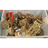 CLOCK PARTS - LARGE SELECTION OF WORKS ETC IN ONE BOX