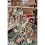 5 BRANCH CHANDELIER AND A 3 BRANCH CHANDELIER -2-