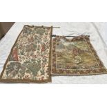 TWO 20TH CENTURY WALL TAPESTRY'S,