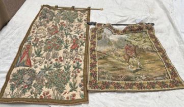 TWO 20TH CENTURY WALL TAPESTRY'S,