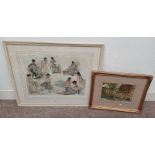 FRAMED LIMITED EDITION PRINT SIGNED IN PENCIL RUSSELL FLINT & ONE OTHER PRINT