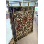 LATE 20TH CENTURY WALL TAPESTRY WITH FIGURES AND MYTHICAL BEASTS 71 X 84 CM