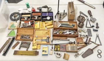 SELECTION OF VINTAGE WATCH MAKER / REPAIR TOOLS TO INCLUDE STARNETT CO NO 246 IN BOX,