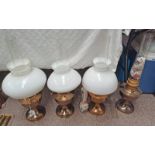 BRASS PARAFFIN LAMPS