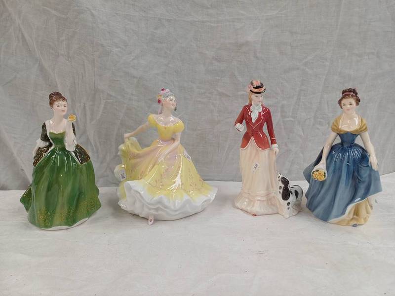 4 ROYAL DOULTON FIGURES MELANIE HN2271, SARAH HN 3384,