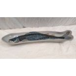 HIGHLAND STONEWARE SALMON SERVING DISH 63 CM LONG