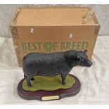 BEST OF BREED BY NATURE CRAFT, ABERDEEN ANGUS BULL WITH BOX,