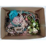 SELECTION OF VARIOUS COSTUME NECKLACES, BANGLES ETC.