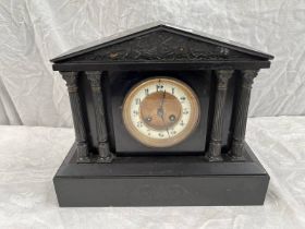 LATE 19TH CENTURY MARBLE CLOCK,