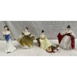 4 ROYAL DOULTON FIGURES AT EAST HN2473, LYNNE HN 2329,