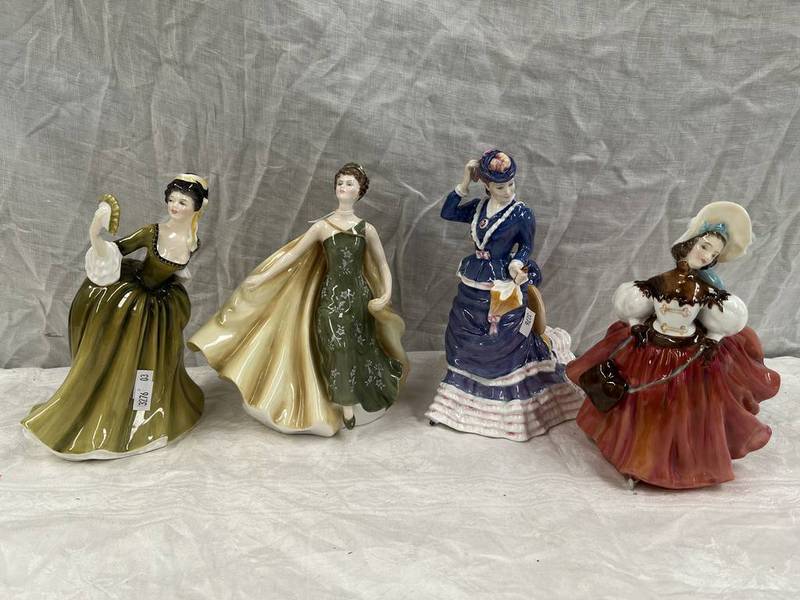 4 ROYAL DOULTON FIGURES SIMONE HN2378, SKATER HN 2117,