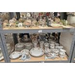 LARGE SELECTION OF LILLIPUT LANE HOUSES, FLORAL DECORATED TEAWARE,