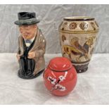 ROYAL DOULTON TOBY JUG, WINSTON CHURCHILL,