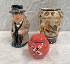 ROYAL DOULTON TOBY JUG, WINSTON CHURCHILL,