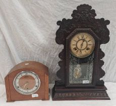 AMERICAN GINGER BREAD CLOCK BY THE ANSONIA CLOCK COMPANY,