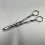 PAIR OF SILVER GRAPE SCISSORS,