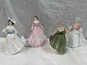 4 ROYAL DOULTON FIGURES 'DIANA', 'HOPE',