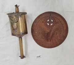 BRASS CLOCK WORK ROASTING SPIT TURNOVER BY JOHN LINWOOD,