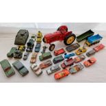 SELECTION OF PLAYWORN MODEL VEHICLES FROM UNIVERSAL HOBBIES, DINKY, CORGI,