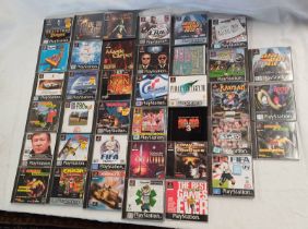QUANTITY OF PLAYSTATION ONE VIDEO GAMES INCLUDING TITLES SUCH AS COMMAND & CONQUER, TOMBE RAIDER,