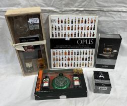 JAGERMEISTER GIFT SET WITH 2 MINIATURES & HIP FLASK,