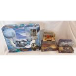 VARIOUS MODEL VEHICLES RELATED TO THE GOLDEN COMPASS INCLUDING LEE SCORESBYS AIRSHIP,