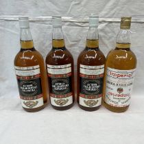 3 BOTTLES OF STEWARTS CREAM OF BARLEY BLENDED WHISKY - 1.13 LITRES, 40% VOL.