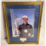 PADRAIG HARRINGTON SIGNED FRAMED PHOTO.