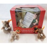 THREE STEIFF MINIATURE SOFT TOYS INCLUDING 039638 - TEDDY TOGETHER WITH 039614 - TEDDY AND 056222 -
