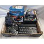 SINCLAIR ZX SPECTRUM MICRO COMPUTER TOGETHER WITH A SELECTION OF GAMES,