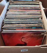 SELECTION OF VARIOUS VINYL RECORDS INCLUDING ARTISTS SUCH AS ELTON JOHN, MADONNA,