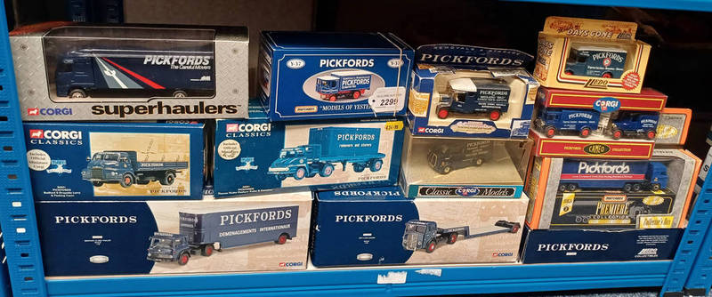 SELECTION OF PICKFORDS RELATED MODEL VEHICLES FROM CORGI, MATCHBOX, LLEDO ETC.