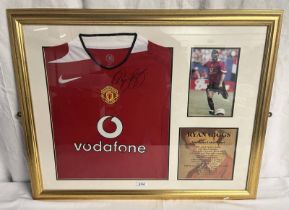RYAN GIGGS SIGNED MANCHESTER UNITED SHIRT