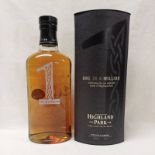 1 BOTTLE HIGHLAND PARK 12 YEAR OLD ONE IN A MILLION SINGLE MALT WHISKY,