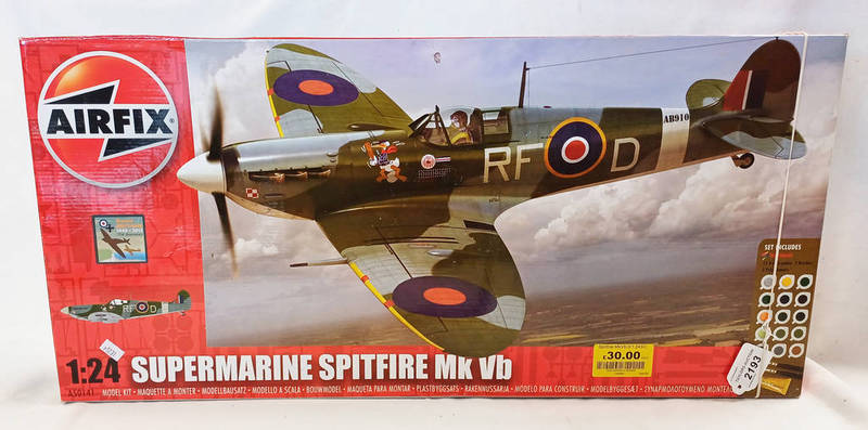 AIRFIX A50141 - SUPERMARINE SPITFIRE MK VB 1:24 SCALE UNMADE PLASTIC MODEL KIT