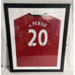 ROBIN VAN PERSIE NO 20 SIGNED MANCHESTER UNITED SHIRT.