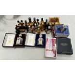 SELECTION OF WHISKY, RUM, BRANDY ETC MINIATURES TO INCLUDE GLENBURGIE 15, SUNTORY OLD WHISKY,