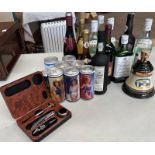 SELECTION OF RUM, GIN, PORT ETC TO INCLUDE BACARDI, GORDONS, TAYLORS TAWNY PORT,
