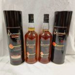 2 BOTTLES BENROMACH ORGANIC (1 SPECIAL EDITION) SINGLE MALT WHISKY - 70 CL, 43% VOL.