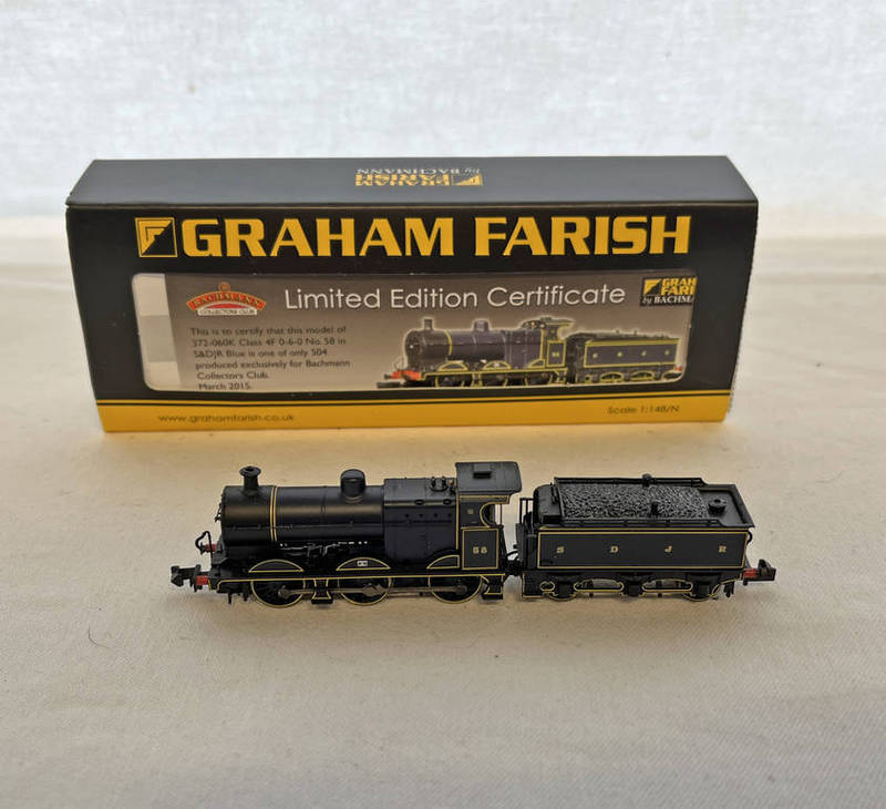 GRAHAM FARISH 372-060K N GAUGE MIDLAND CLASS 4F 58 S & D JR BLUE STEAM LOCOMOTIVE PRODUCED