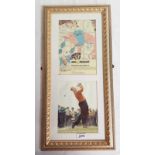 JACK NICKLAUS SIGNED ADVERTISING POSTER 63 X 31 CM