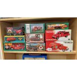 SELECTION OF VARIOUS TEXACO RELATED MODEL VEHICLES FROM ERTL INCLUDING 1939 DODGE AIRFLOW,