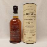 1 BOTTLE BALVENIE DOUBLE WOOD 12 YEAR OLD SINGLE MALT WHISKY, SPECIAL AIR SERVICE BOTTLING - 700ML,